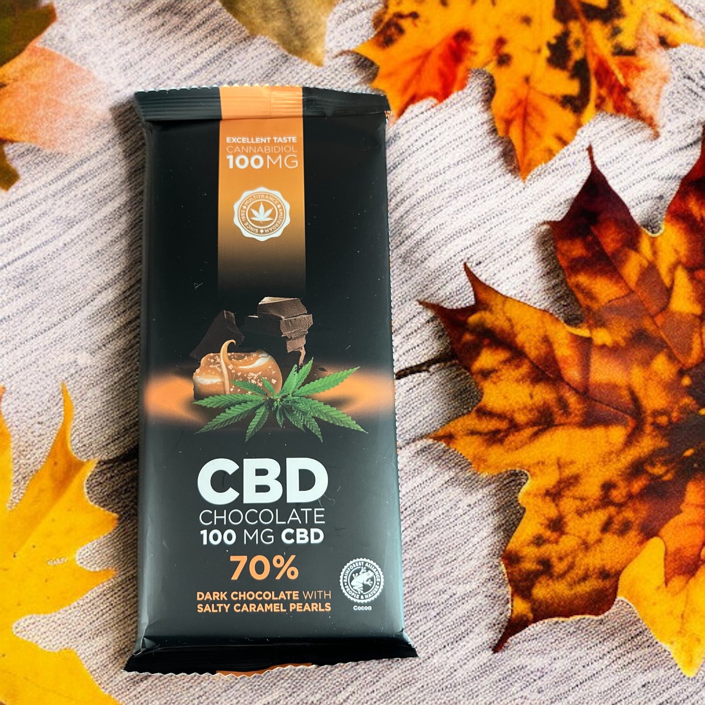 Dark Chocolate with salty Caramel